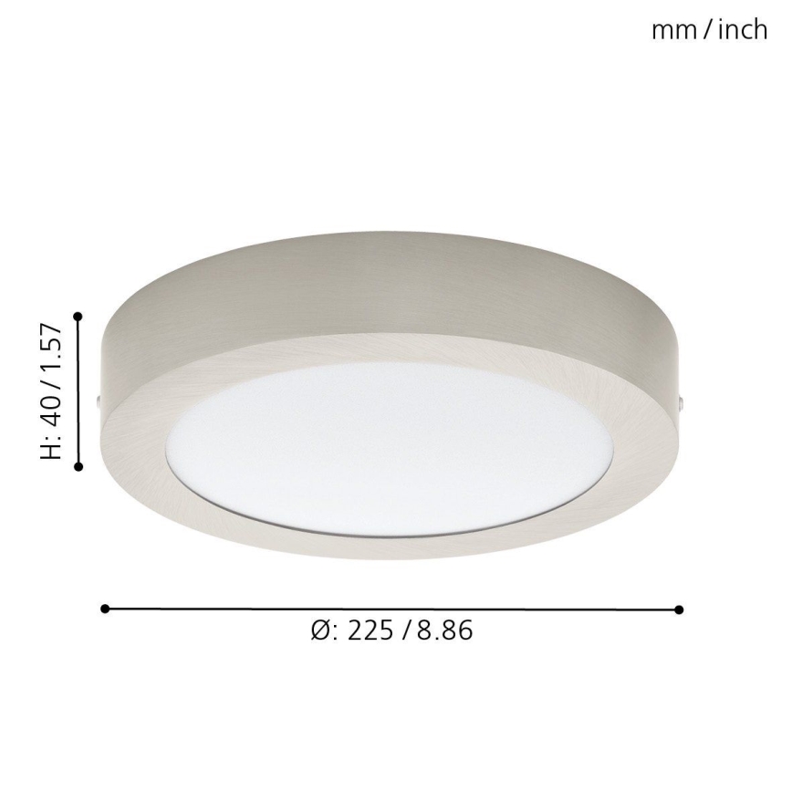 Eglo 94525 - LED Plafondlamp FUEVA 1 LED/16,5W/230V Ø 22,5 cm