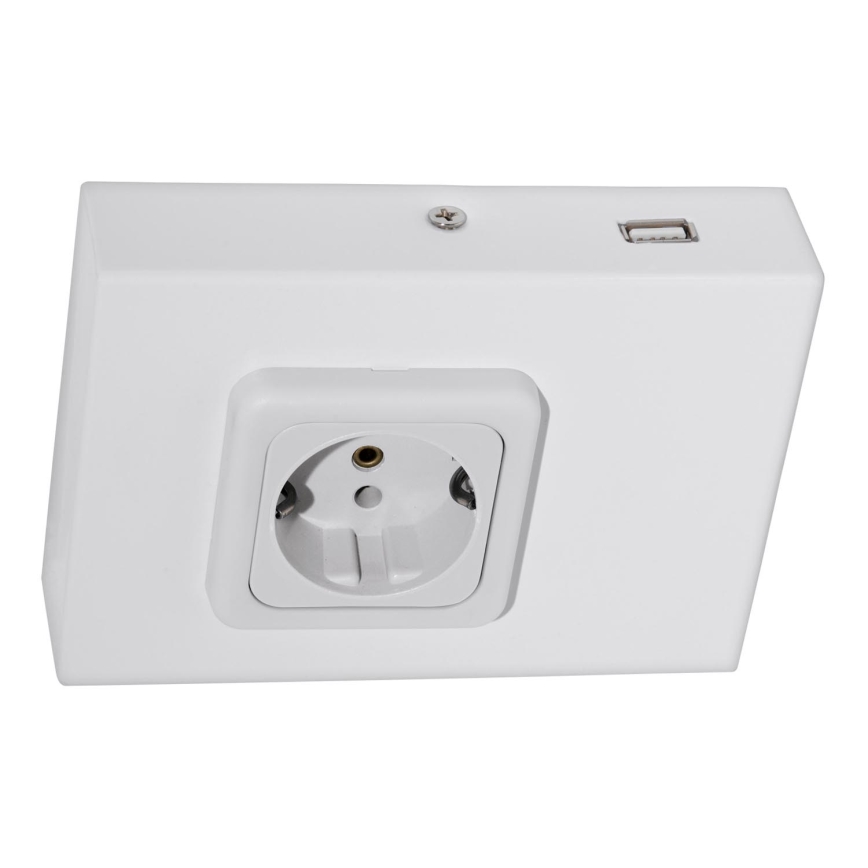 Eglo 94665 - Stopcontact onder keukenkastjes SCHUKO inclusief USB TAXANO