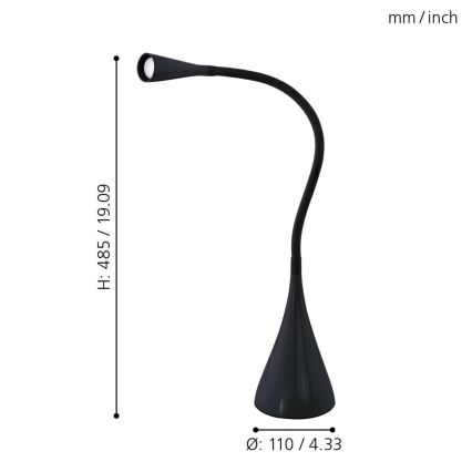 Eglo - Lampe de table LED/3,5W/230V