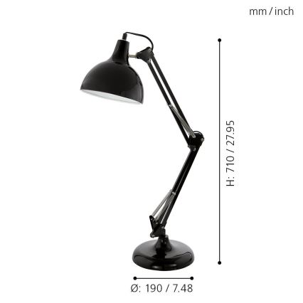 Eglo - Tafellamp 1xE27/40W/230V