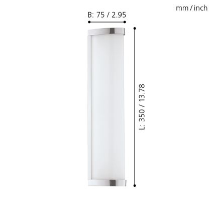 Eglo - LED-badkamerarmatuur LED/8W/230V IP44