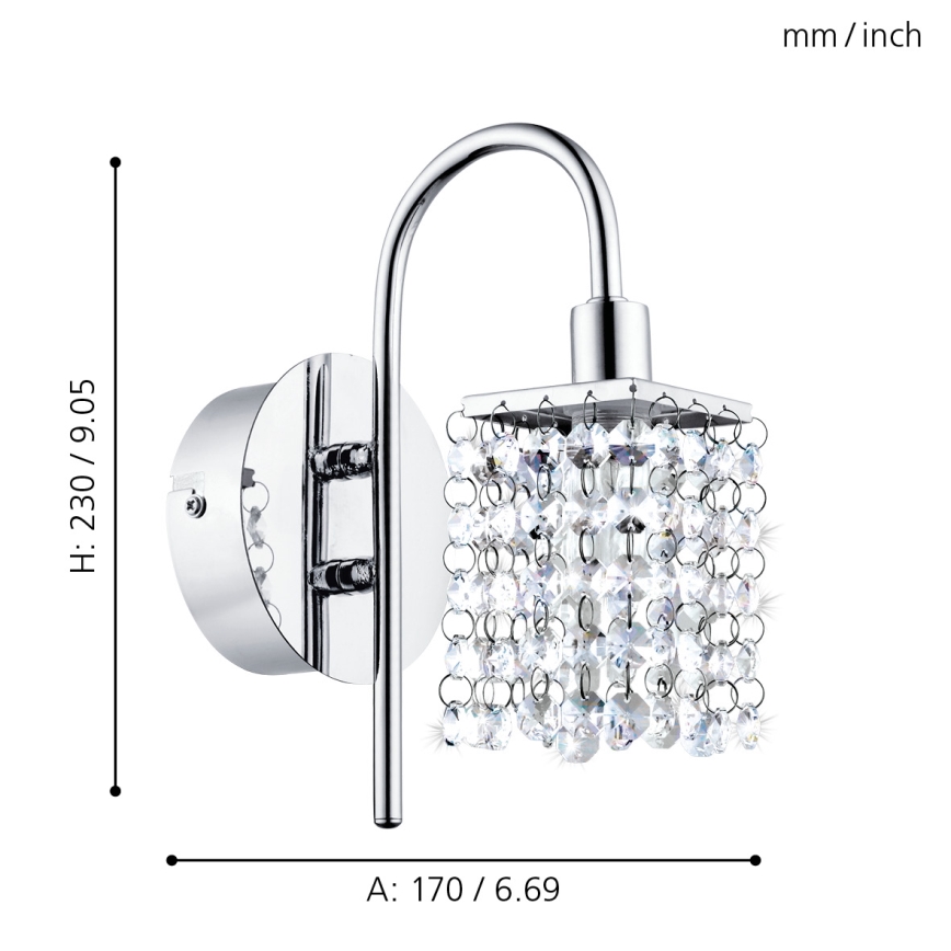 Eglo - Luminaire salle de bain 1xLED/2,5W/230V IP44
