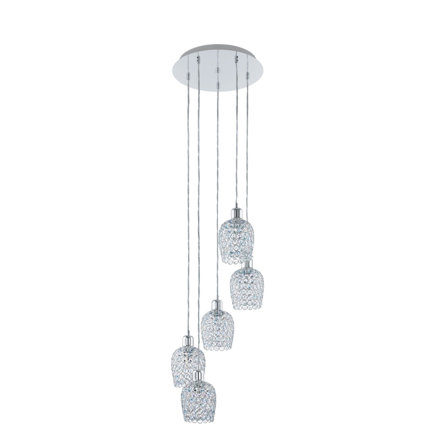 Eglo - Hanglamp aan een koord 5xE27/60W/230V