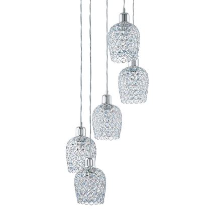 Eglo 94898 - Hanglamp aan kabel BONARES 1 5xE27/60W/230V