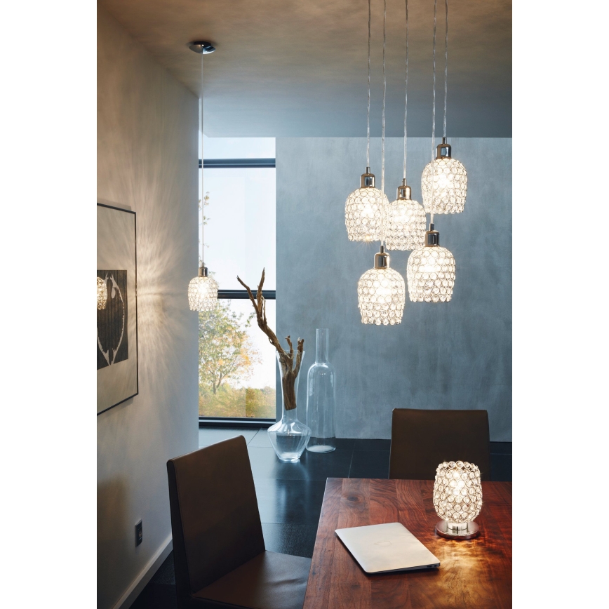 Eglo 94898 - Suspension sur câble BONARES 1 5xE27/60W/230V