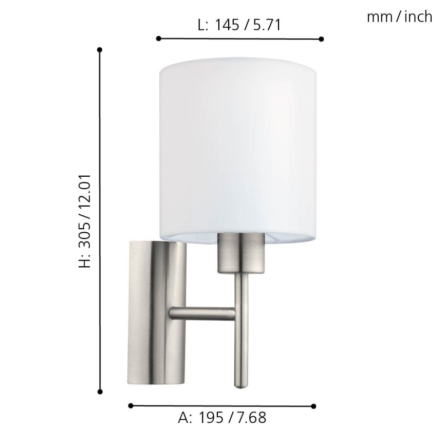 Eglo - Wandlamp 1xE27/60W/230V