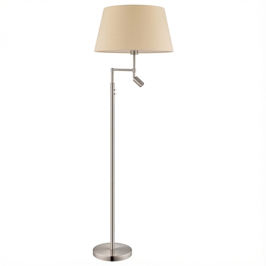 Eglo - Vloerlamp 1xE27/60W + LED/2,1W