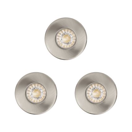 Eglo - SET 3x LED Badkamerlamp IGOA 1xLED/3,3W/230V IP44