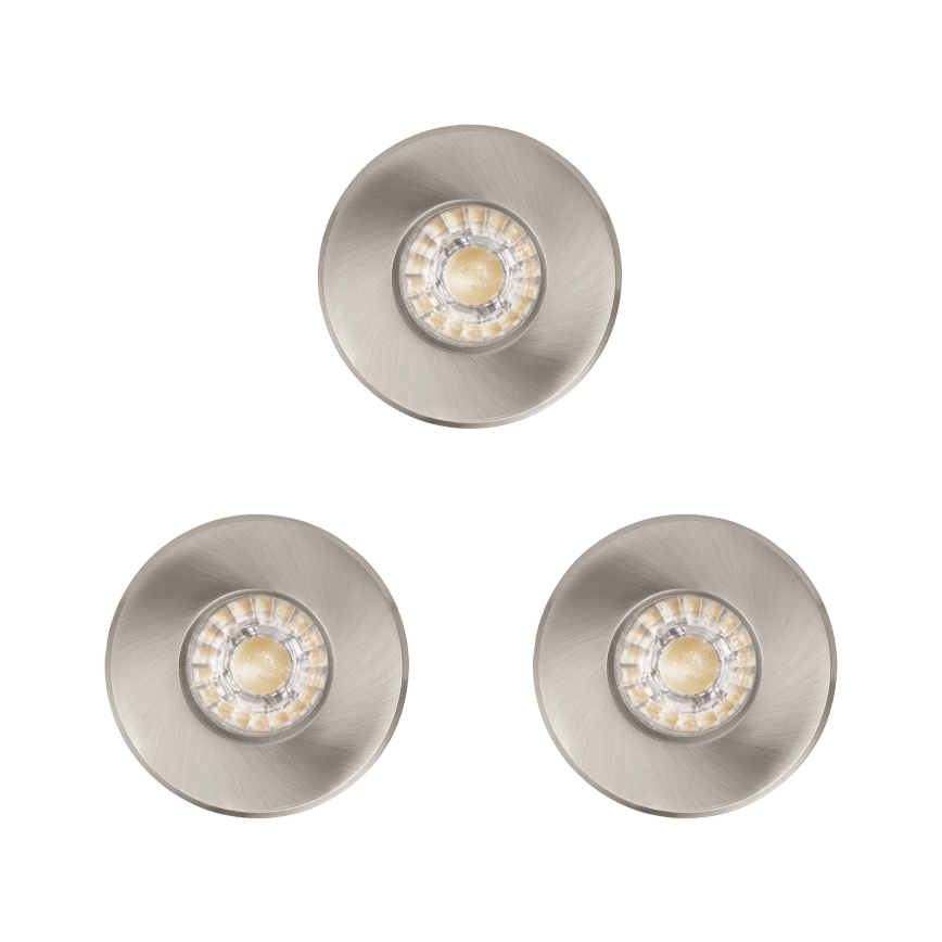 Eglo - SET 3x LED Badkamerlamp IGOA 1xLED/3,3W/230V IP44