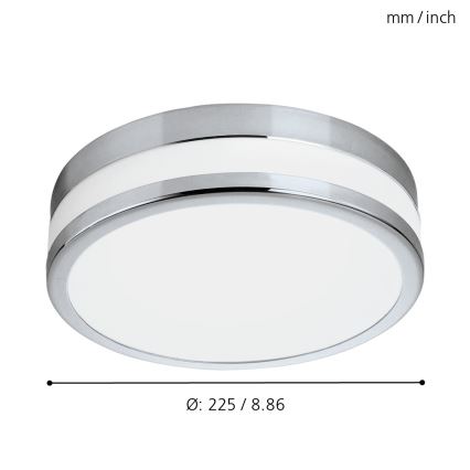 Eglo - Luminaire LED pour salle de bains LED/11W/230V IP44