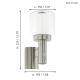 Eglo - Buiten wandlamp met sensor 1xE27/40W IP44