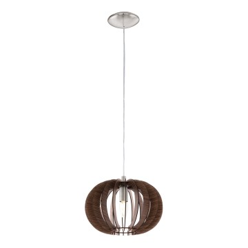 Eglo 95023 - Hanglamp met kabel STELLATO 1x E27/60W/230V Ø 30 cm, bruin