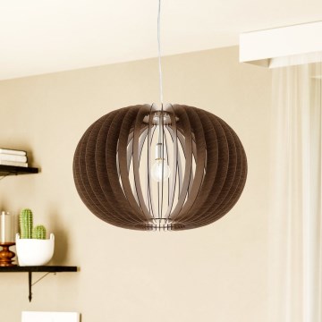 Eglo 95026 - Hanglamp met kabel STELLATO 1xE27/60W/230V Ø 70 cm bruin