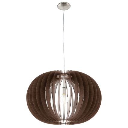 Eglo 95026 - Hanglamp met kabel STELLATO 1xE27/60W/230V Ø 70 cm bruin