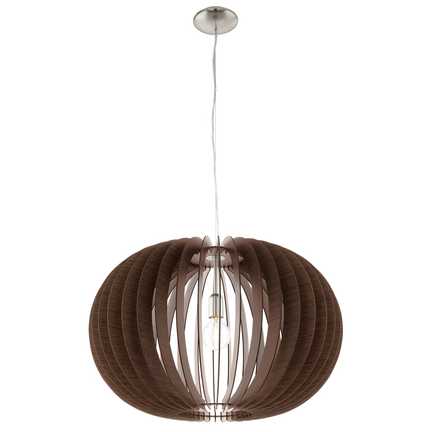 Eglo 95026 - Hanglamp met kabel STELLATO 1xE27/60W/230V Ø 70 cm bruin
