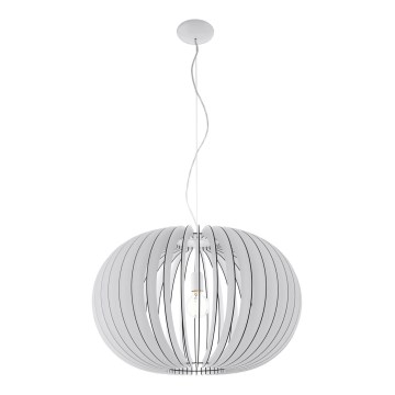 Eglo 95034 - Hanglamp aan kabel STELLATO 1xE27/60W/230V Ø 70 cm wit