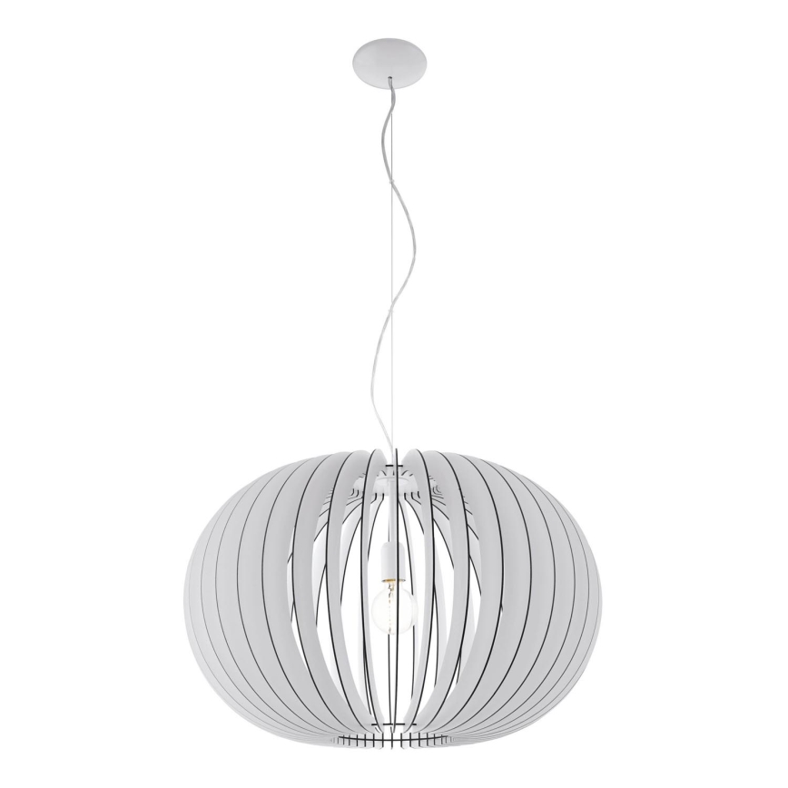 Eglo 95034 - Hanglamp aan kabel STELLATO 1xE27/60W/230V Ø 70 cm wit
