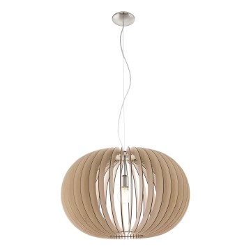 Eglo 95042 - Hanglamp aan kabel STELLATO 1xE27/60W/230V Ø 70 cm beige