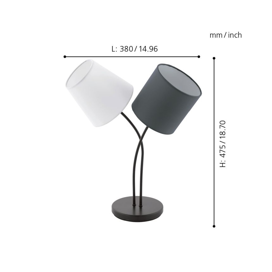 Eglo - Tafellamp 2xE14/40W/230V