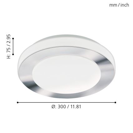 Eglo - Luminaire LED pour salle de bains LED/11W/230V IP44