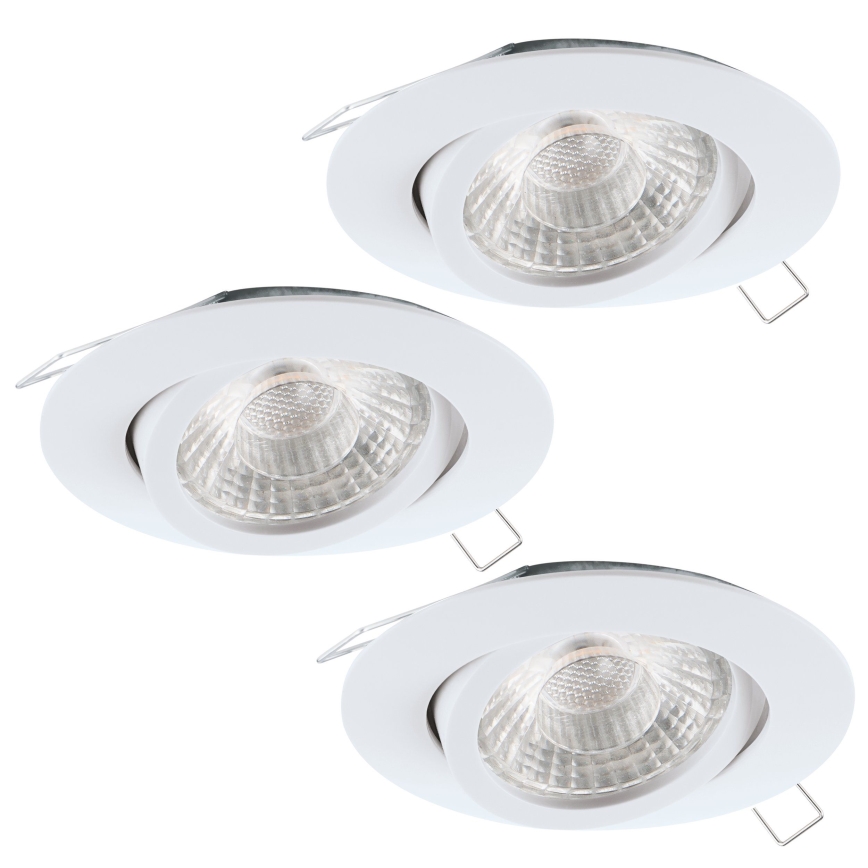 Eglo - SET 3x LED Inbouwlamp TEDO 3xGU10-LED/5W/230V
