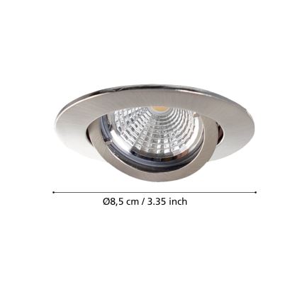 Eglo - SET 3x LED inbouwspot TEDO 1xGU10-LED/5W/230V