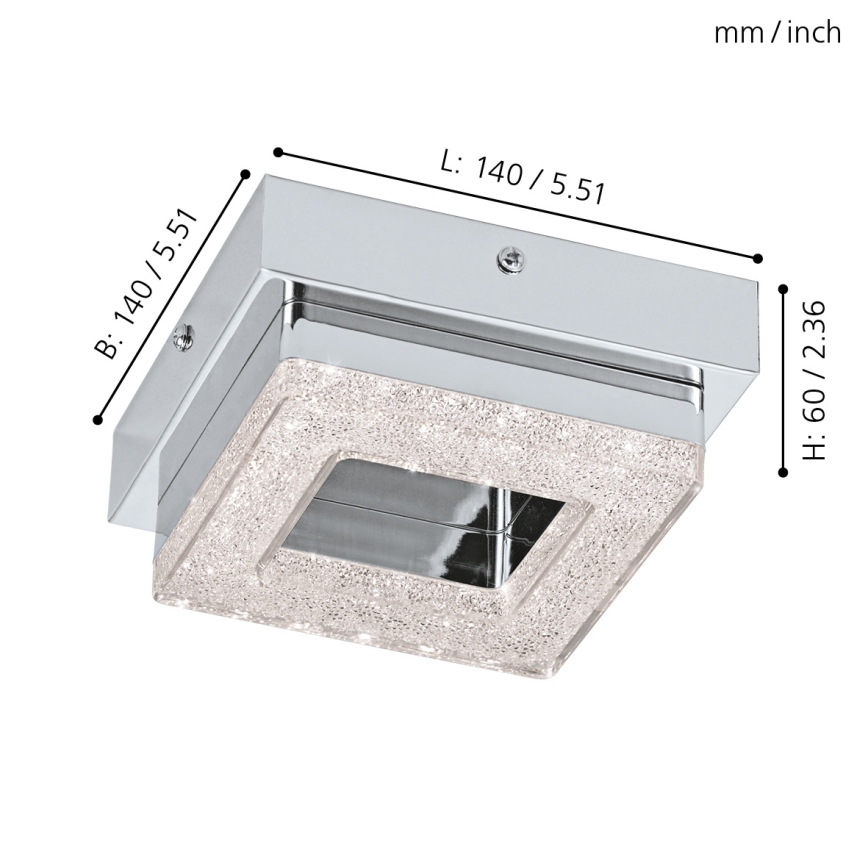 Eglo - Plafonnier LED 4W/230V