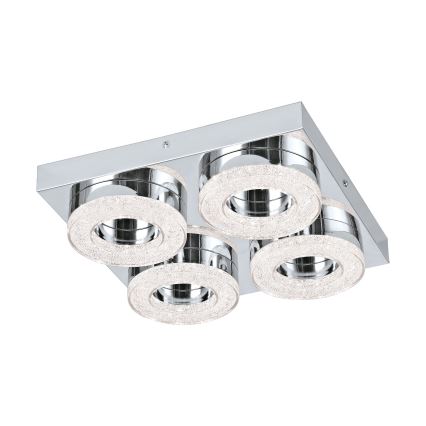 Eglo - LED Kristallen plafondverlichting 4xLED/4W/230V