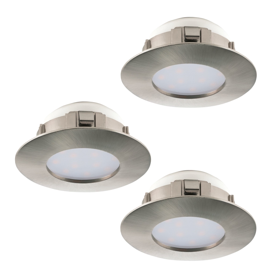 Eglo - set van 3 LED-inbouwspots PINEDA LED/6W/230V