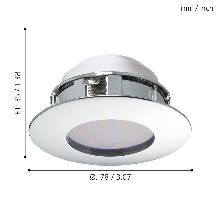 Eglo - LED Inbouwlamp 1xLED/4,9W/230V