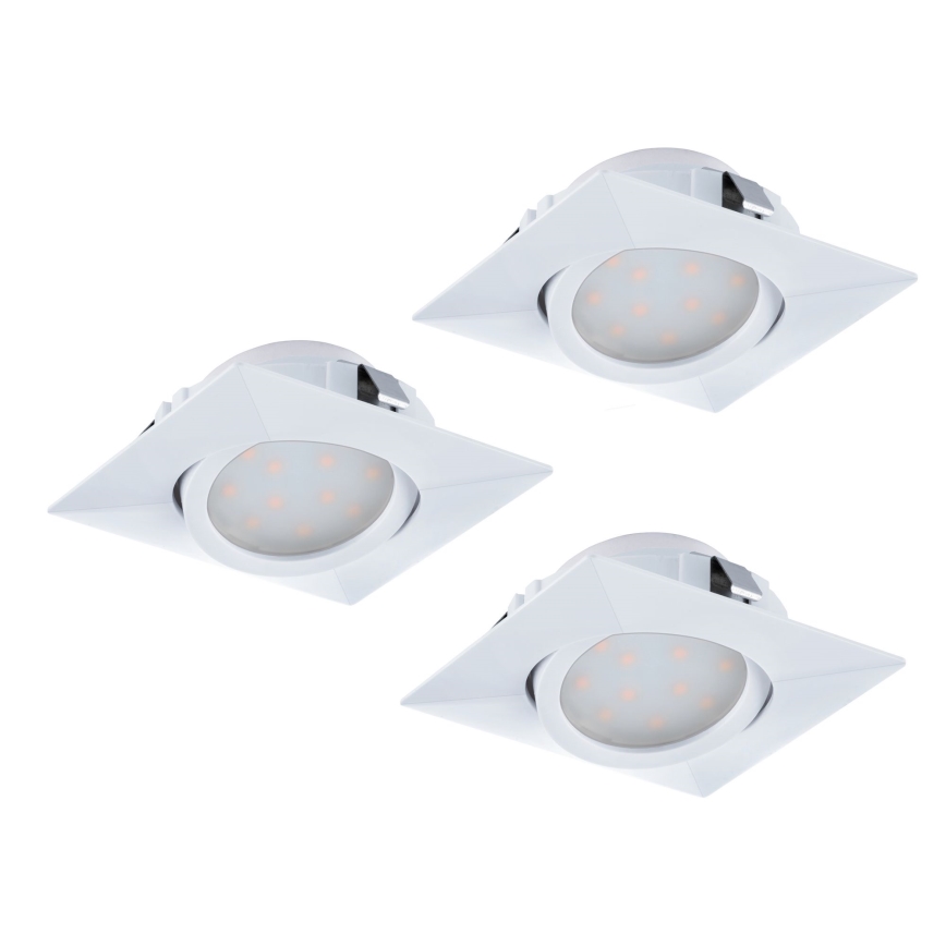 Eglo - SET 3x LED Inbouwlamp PINEDA 1xLED/4,9W/230V