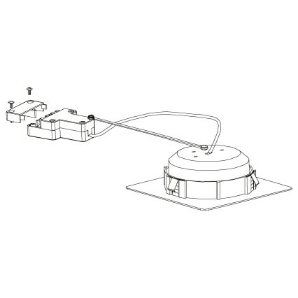 Eglo - Set van 3 LED-inbouwspots PINEDA LED/4,9W/230V