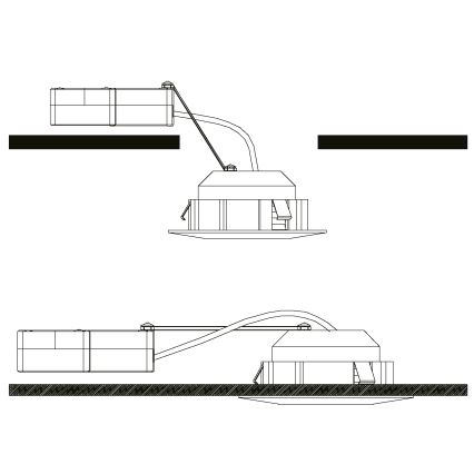 Eglo - Set van 3 LED-inbouwspots PINEDA LED/4,9W/230V