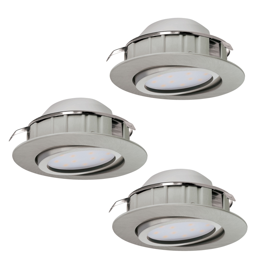 Eglo - SET 3x LED Inbouwlamp PINEDA 1xLED/4,9W/230V