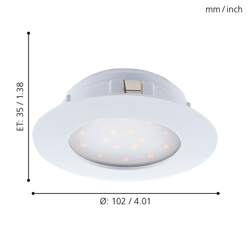 Eglo - LED Inbouwlamp 1xLED/11W/230V