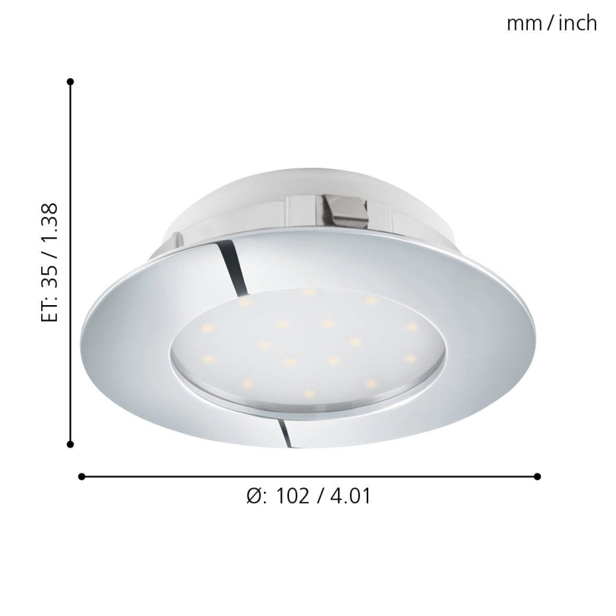 Eglo - LED Inbouwlamp 1xLED/12W/230V