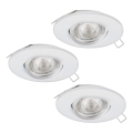 Eglo 95895 - SET 3x LED Hang plafondverlichting PENETO 1 1xGU10-LED/3W/230V
