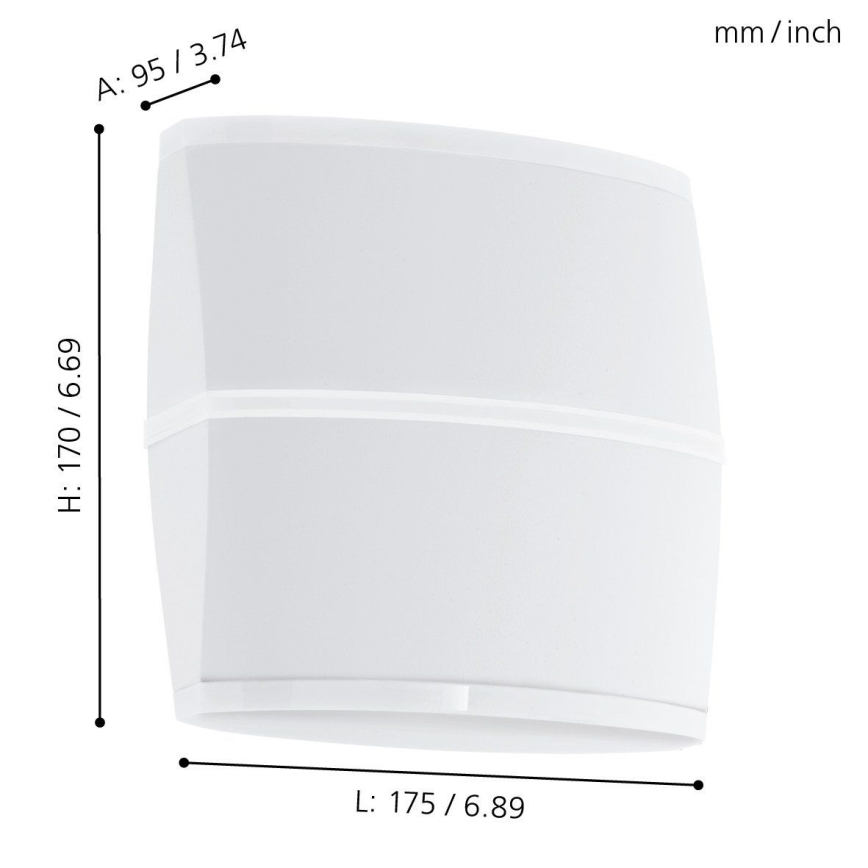 Eglo - LED Wandlamp voor buiten 2xLED/6W IP44