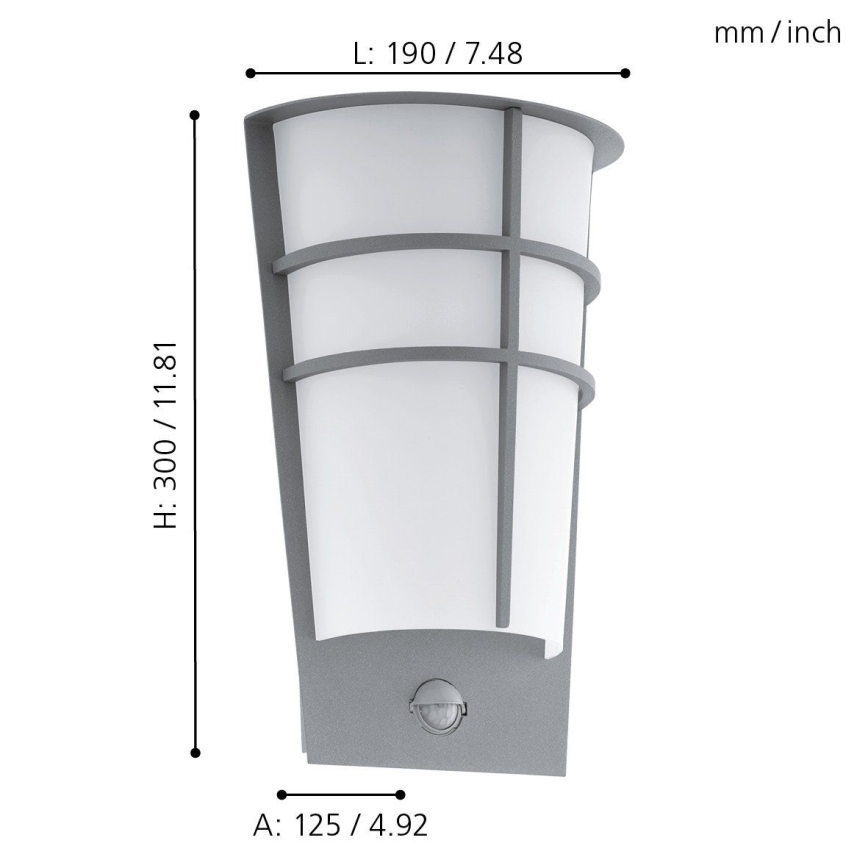 Eglo - Applique murale LED extérieure avec détecteur 2xLED/2,5W