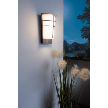 Eglo 96017 - LED Buitenwandlamp met sensor BREGANZO 1 2xLED/2,5W IP44