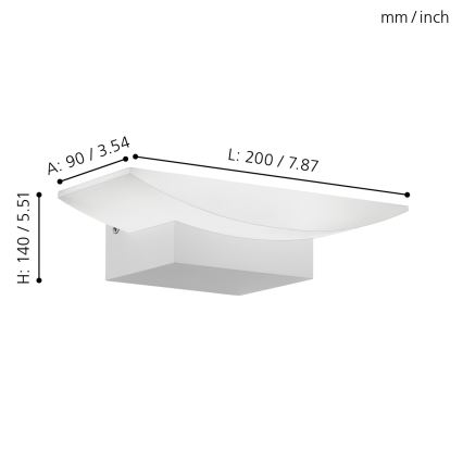 Eglo - LED-wandlamp LED/5,6W/230V
