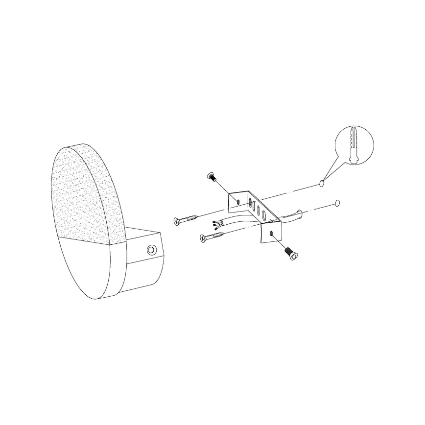 Eglo - LED Wandlamp 1xLED/4,5W/230V