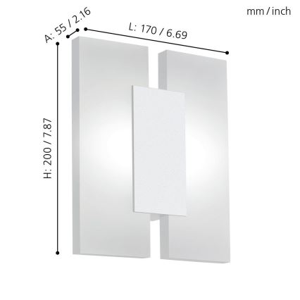 Eglo - Applique murale LED 2xLED/4,5W/230V