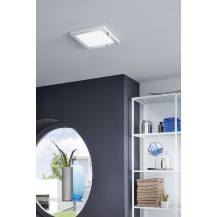 Eglo 96059 - Plafonnier LED pour salle de bains FUEVA LED/22W/230V IP44 30x30 cm