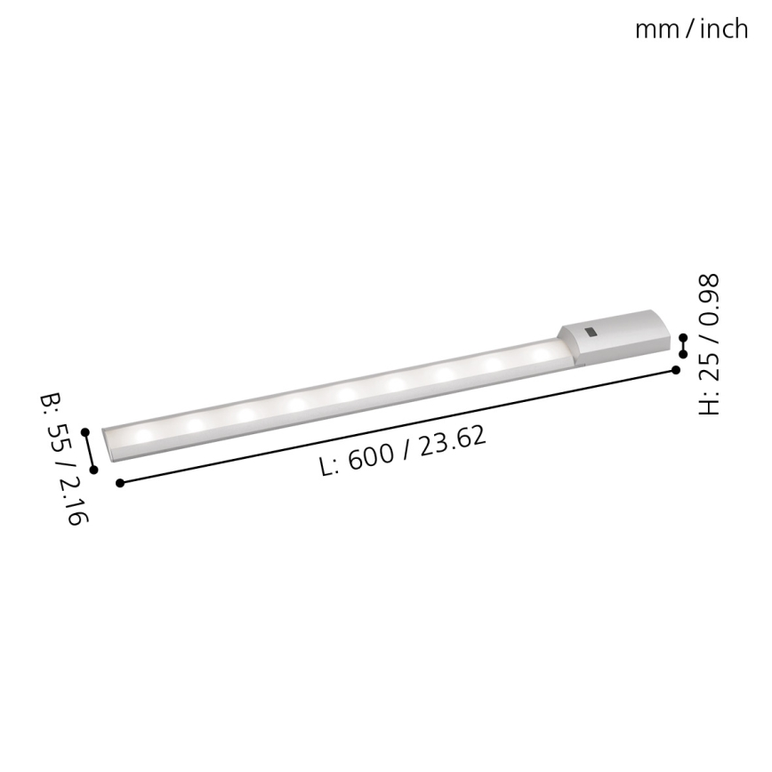 Eglo - LED Werkbladverlichting met sensor LED/8,1W/230V