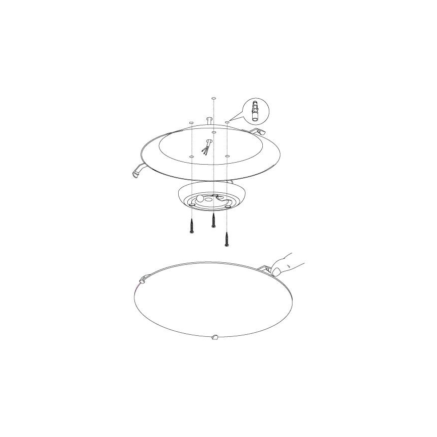 Eglo - LED Plafondverlichting LED/11W/230V