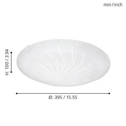 Eglo - LED Plafondverlichting LED/16W/230V