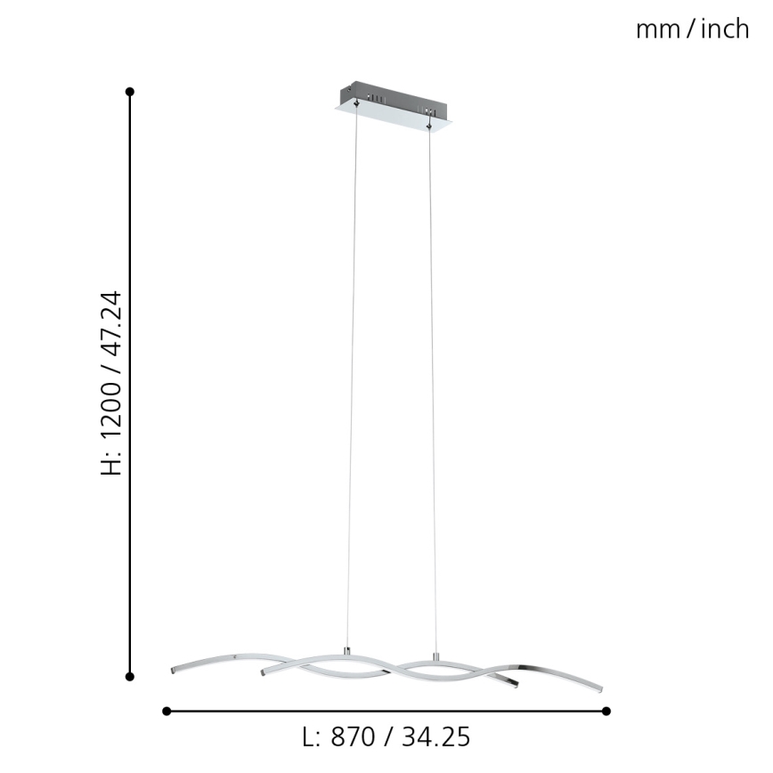 Eglo - Lustre 2xLED/9W/230V