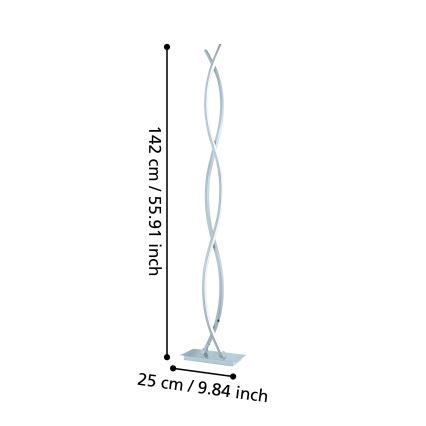 Eglo - Lampadaire LED 4xLED/9W/230V