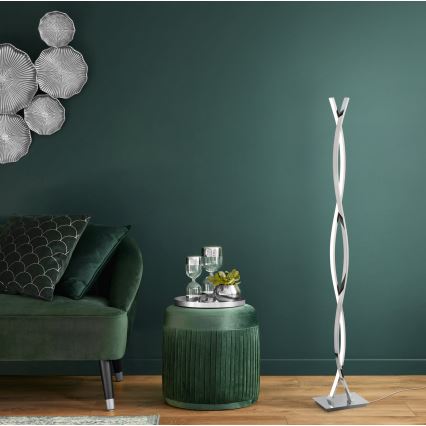 Eglo - Lampadaire LED, 36 W, 230 V, chrome brillant